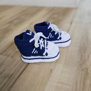 Crochet baby shoes handmade